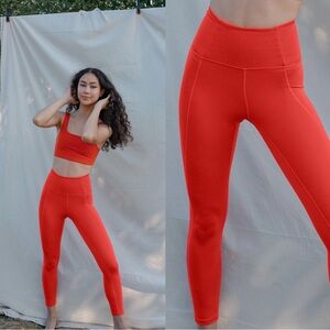 Girlfriend Collective Blood Orange Set Small